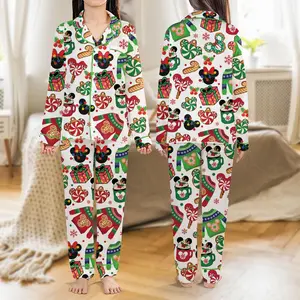 Christmas Pajamas Set, Holiday Cookies Long Short Sleeve Pajama, Youth & Adult Holiday Sleepwear, Family Xmas Pjs 45985 10