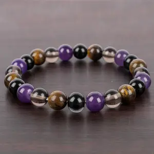 Protection Aura Shield Natural Crystal Bracelet - For Negative Energy Defense & Spiritual Protection