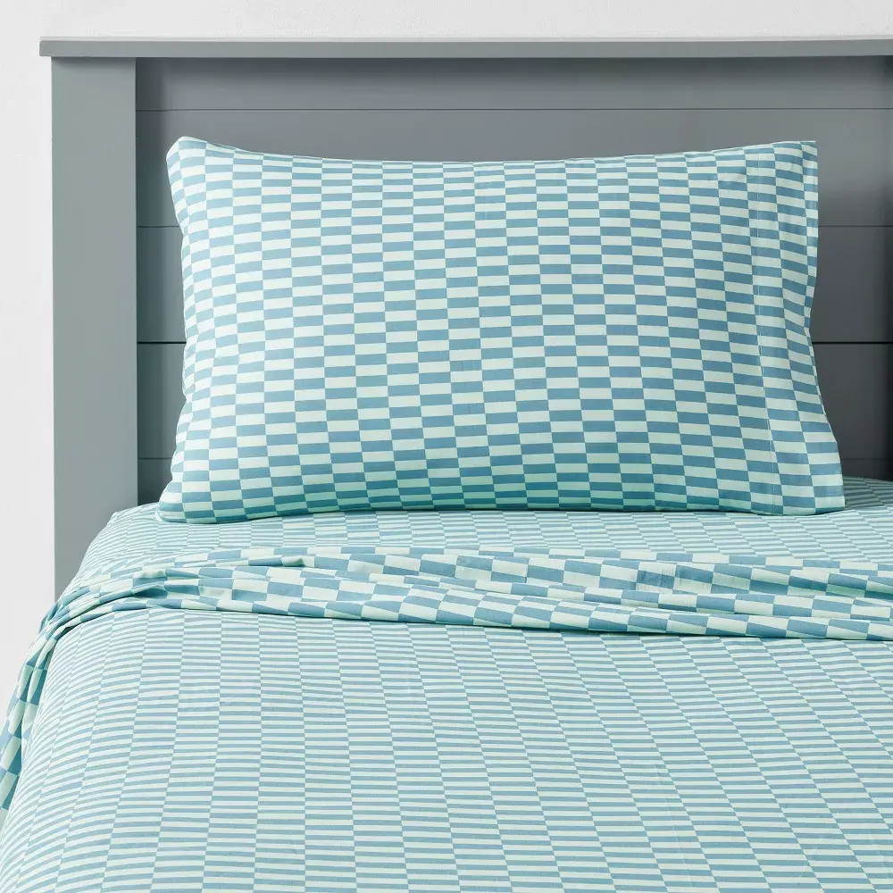 Queen Cotton Sheet Checker - Pillowfort
