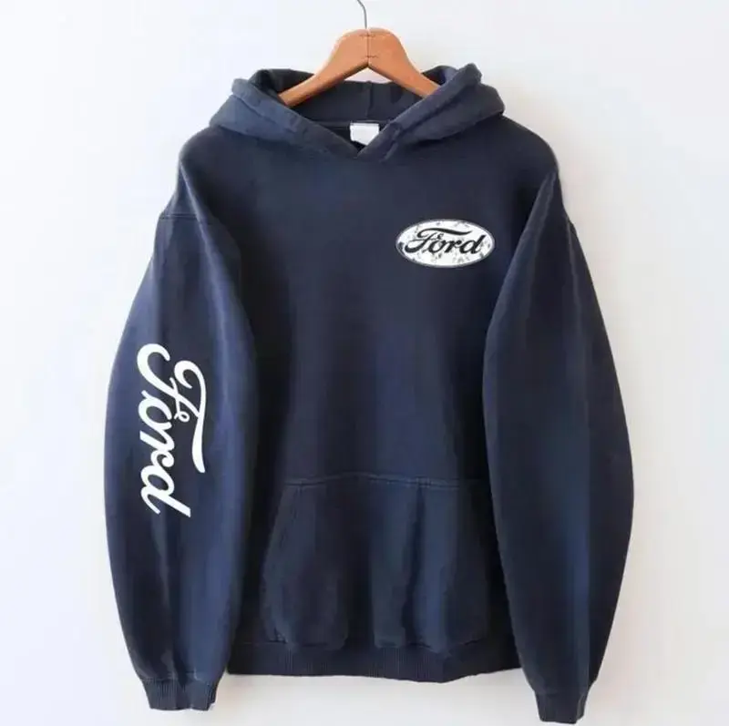 ( Hoodie/ Sweatshirt ) Vintage Ford Blue Logo Hoodie, Ford Sweater, Gift For Car Lovers, For Men For Him For Husband For Dad, Graphic Tee