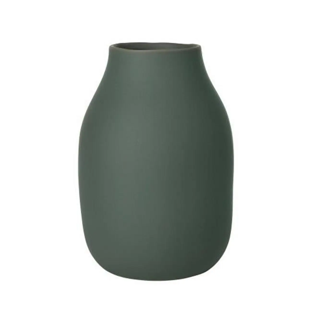 212 MAIN Colora Series Matt Agave Green Porcelain Flower Vase - 20x6 in., Minimalist Modern Soft-Curve Artistic Decorative Vase, Modern Ceramic Home Decor Accessory