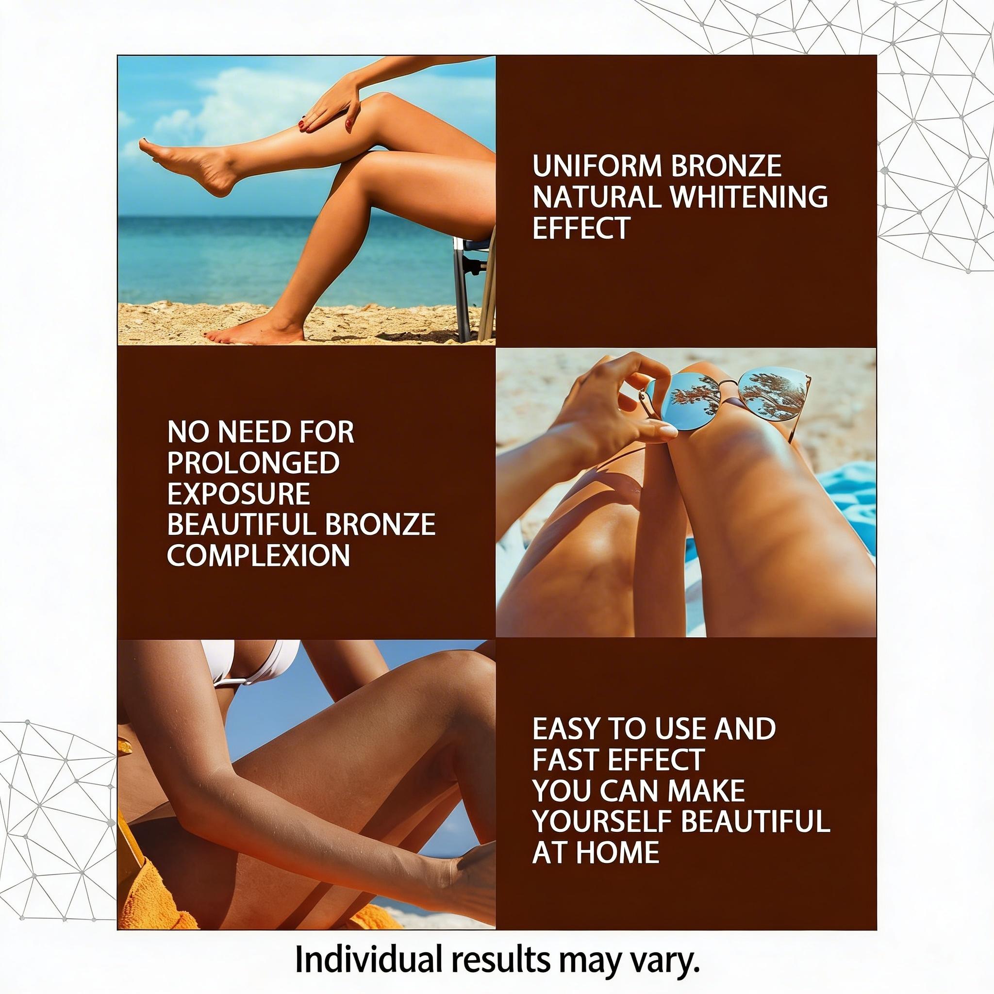 EELHOE Super Tanning Spray with Calendula & Vitamin E, Streak-Free Rapid Bronze for Face & Body, Non-Greasy Fast Absorbing Sunless Tanner, Gentle for Sensitive Skin, Indoor/Outdoor Use wipes self dark tanglow