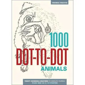 1000 Dot-To-Dot: Animals -- Thomas Pavitte, Paperback