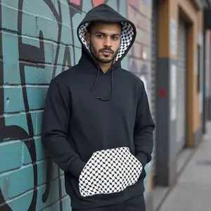 Palestinian-Made Kufiya Pullover Hoodie