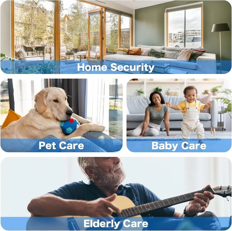 3MP 5G&2.4G WiFi Camera with Motion Detection and Auto Home Security Indoor PTZ 4