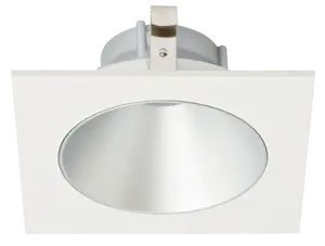 Elco Lighting Pex 4" Square Deep Reflector, Koto LED Module, Wet Location, Haze with White Trim, ELK4218H