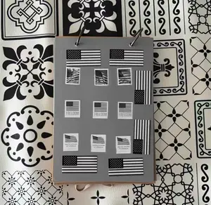 100 Pcs US Flag Stickers Patriotic DTF Printing Easyto Apply Red White Blue for Clothes AccessoriesIndependence Day Decor