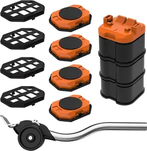 ONEON Furniture Lift Mover Tool, Heavy Duty Furniture Lifter and Movers Set with Sliders - Easily Move Heavy Items on Hardwood Flooring and Carpet
