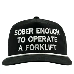 Sober Enough To Operate a Forklift Hat Custom Embroidered Sober Enough To Operate a Forklift Hat Custom Embroidered