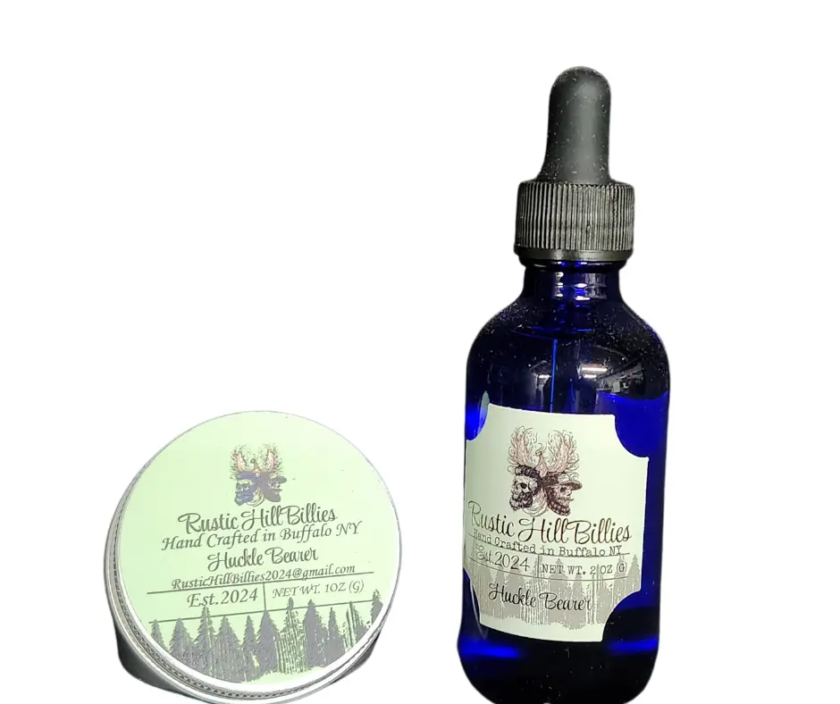 Huckle Bearer (Pine) 2oz Beard oil & 1oz Beard Balm Care Set