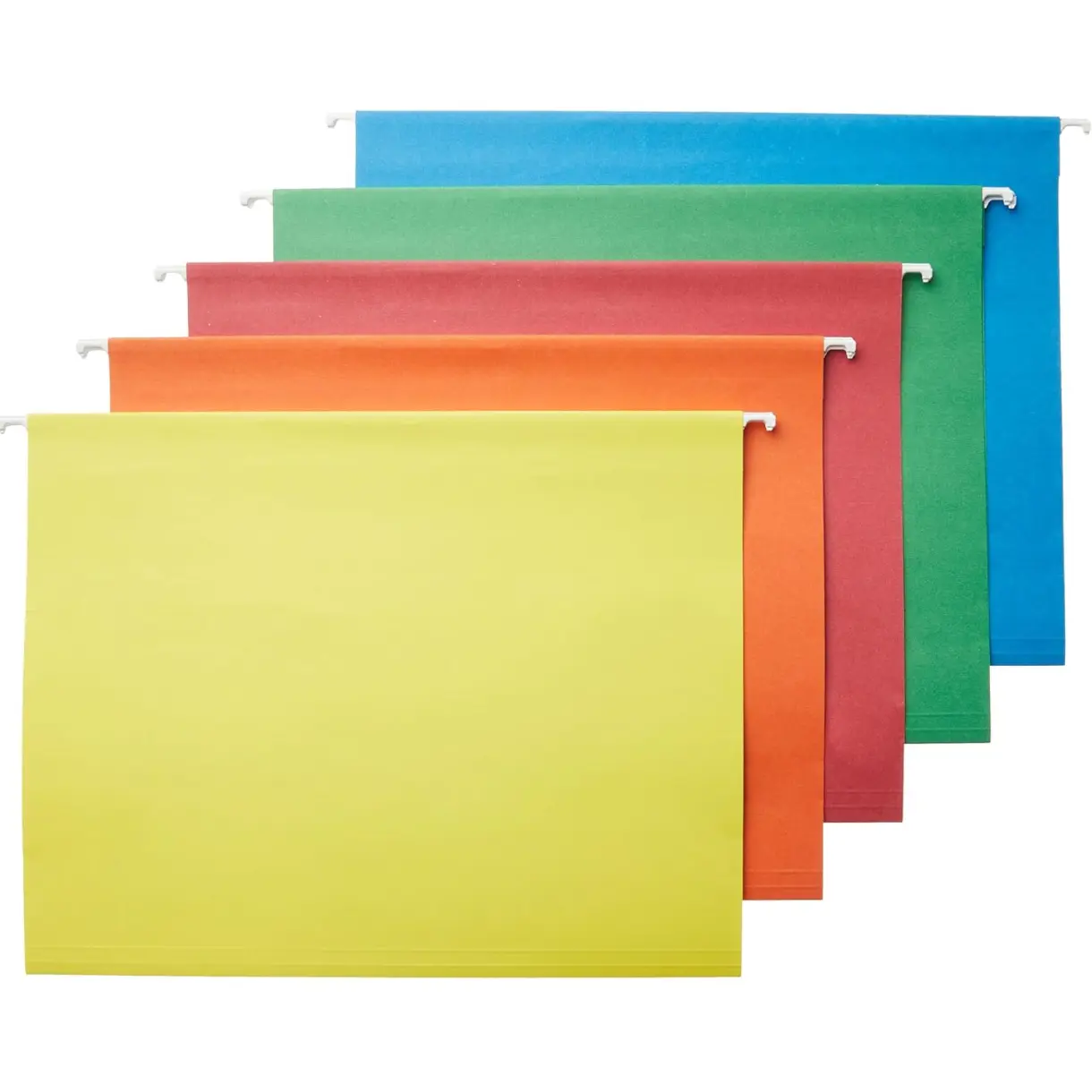 Hanging File Folders with Adjustable Tabs, Sturdy Expandable Document Organizer, Letter Size, Assorted Colors, 25-Pack