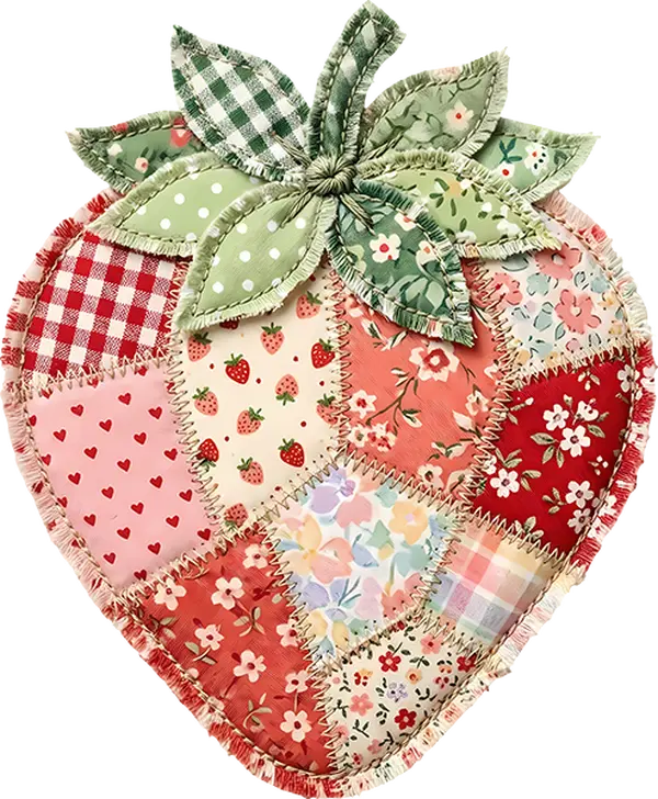 DTF Transfer – Strawberry Patch Multi Sizes (FO-ST001)