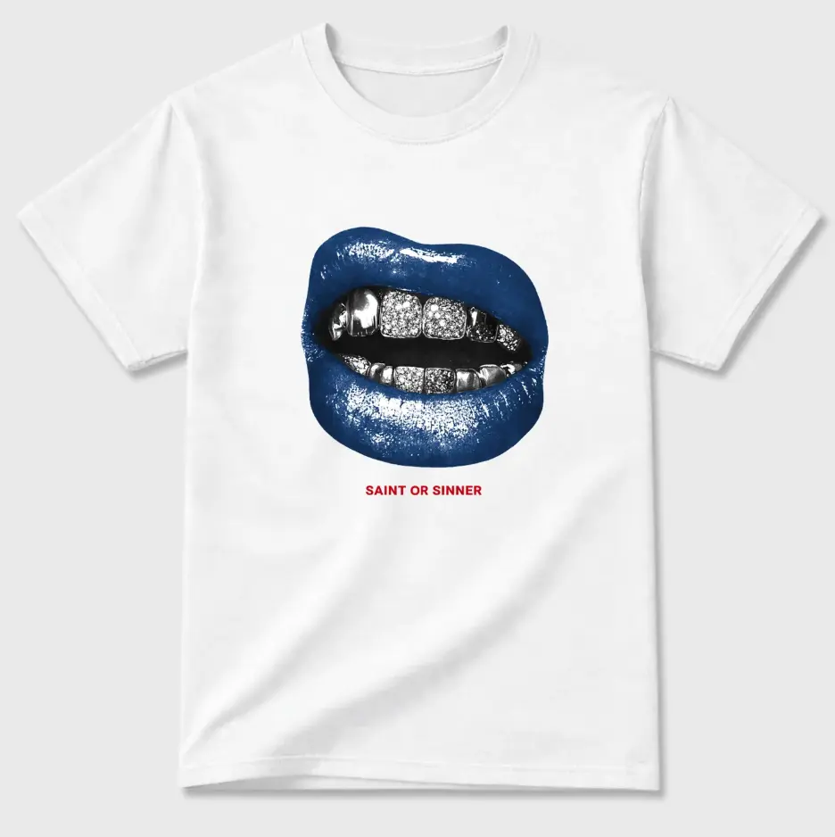 Saint or Sinner Shirt To Match 3 True Blue, 3 True Blue Sneaker Matching Shirt, Cotton Unisex Graphic T-Shirt