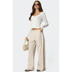 Edikted Women's Claudette Baggy Ribbon Sweatpants