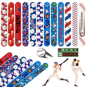 36 Piece Baseball Elements Clap Bracelets, Latest Sports Clap Circles, Party Gift, Classroom Reward, Birthday Present