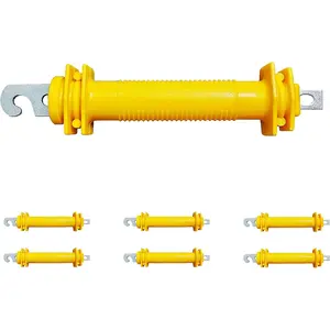 Electric Fence Gate, Electric Fence Handles, Insulated Plastic Handle, Rubber Gate Handle 6 Pack Yellow