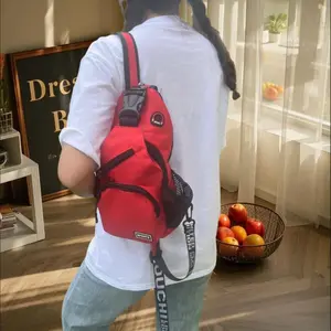 Women Men Sling Chest Bag Backpack for Outdoor Hiking Traveling Camping Essentials Straps