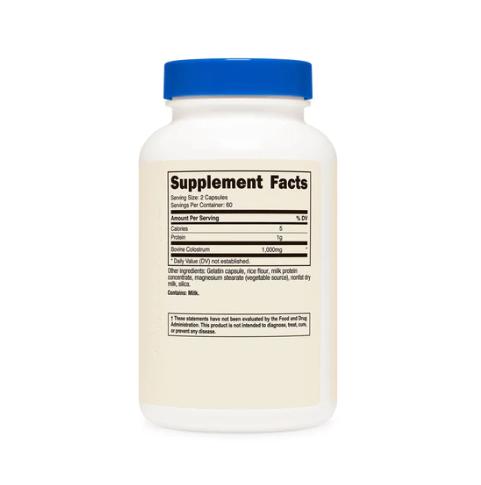 Nutricost Colostrum 500mg Capsules - 120 Capsules - Dietary Supplement for Healthcare