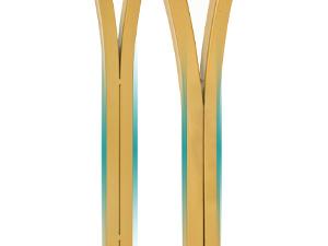 DWVO Gold Console Table with LED Lights, White and Gold Entryway Table, Modern Narrow Sofa Side Foyer Accent Table with Faux Marble Top Luxury for Hallway, Living Room