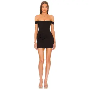 Michael Costello x REVOLVE Maia Mini Dress in Black