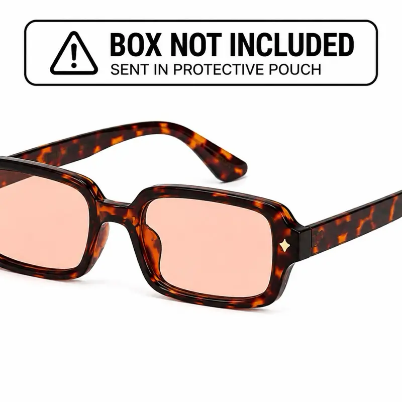 Women’s Square Sunglasses – Brown Tinted Lenses