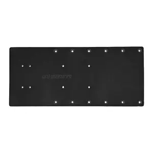 Black 18" Straight Trolling Motor Plate Sea Brackets 6061 Aluminum