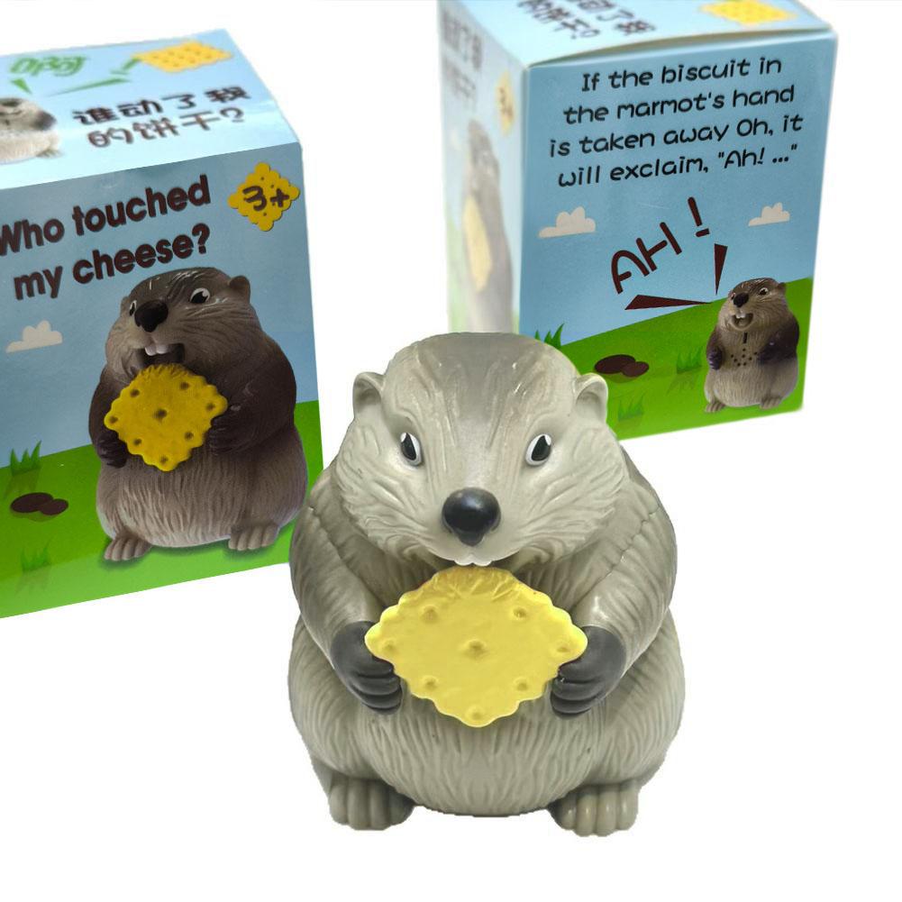 Screaming Groundhog Interactive Toy - Funny Sound Prank Gag Gift for Friends & Grads