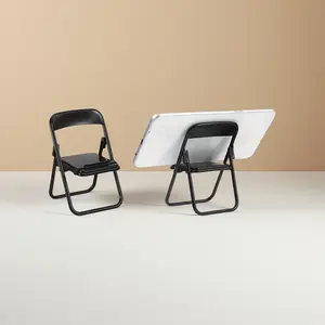 1pc Creative Small Chair Design Mobile Phone Holder, Cute Desktop Decoration & Ornament, Smartphone Holder, Mini Lazy TV Show Style Stand for Phones