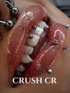 CRUSH CR 1 Pair Halloween Vampire Fangs for Women Teens, 4 Sizes to Choose from, Ultra-Realistic Fangs for Festival Outfits, Baddie Aesthetic, TikTok Cosplay Content, Easy to Wear Removable, Ideal for Brides with Spooky Vibes, Rave Looks