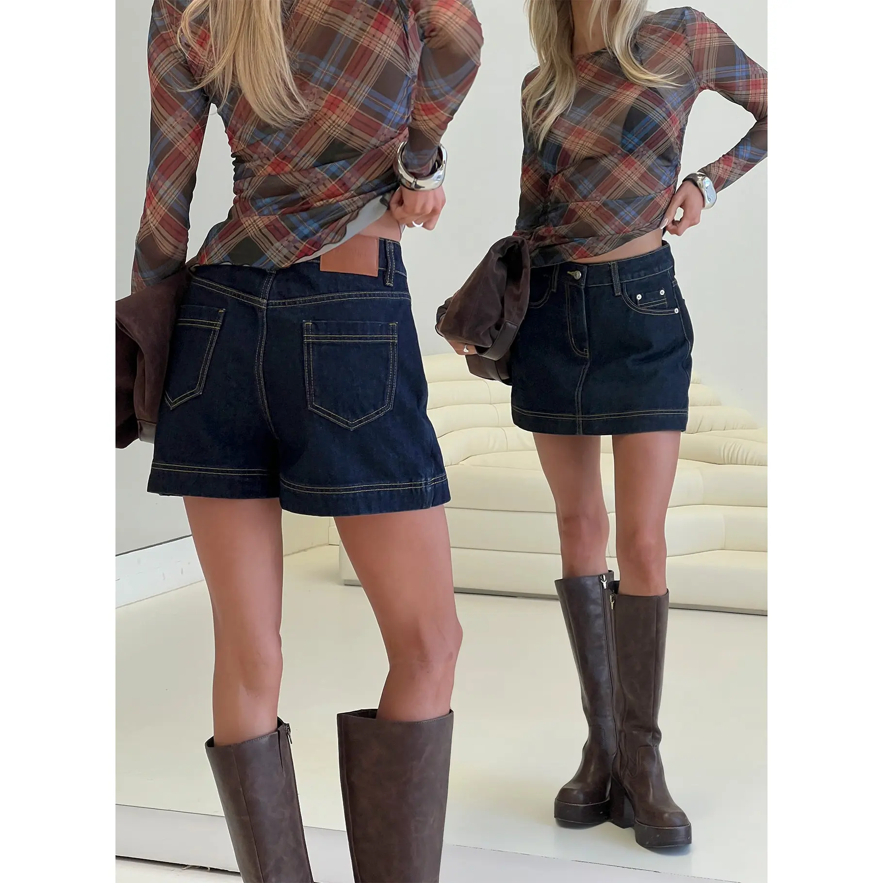 Gazelle Denim Skort Dark Indigo