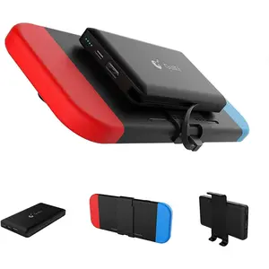 Portable Power Bank Compatible for Nintendo Switch, 10000mAh 5V/3A Flash Rechargeable Extended Battery Backup Charger Case for Smartphone and Switch