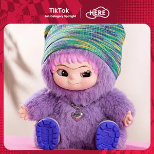 WAKUKU Fuzzy Trendy Fun Party Plus SING ROCK Collectible Figurines Statues plush toy