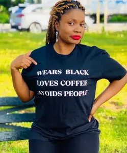 Wears Black-Loves Coffee T-shirt
