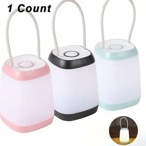 Portable LED Tent Light, Bedside Night Lamp, Camping Lantern, 3 Modes, Ideal for Camping Hiking Travel（No Batteries Included）