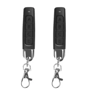 Universal Gate Control Remote Controller 433mhz, 2-Pack Keychain Transmitter, Compatible with Garage Doors and Gates, Fixed Code/learning Code