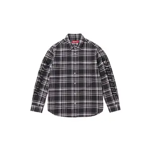 Old English Plaid Flannel Shirt "SS25 - Black" SU25988