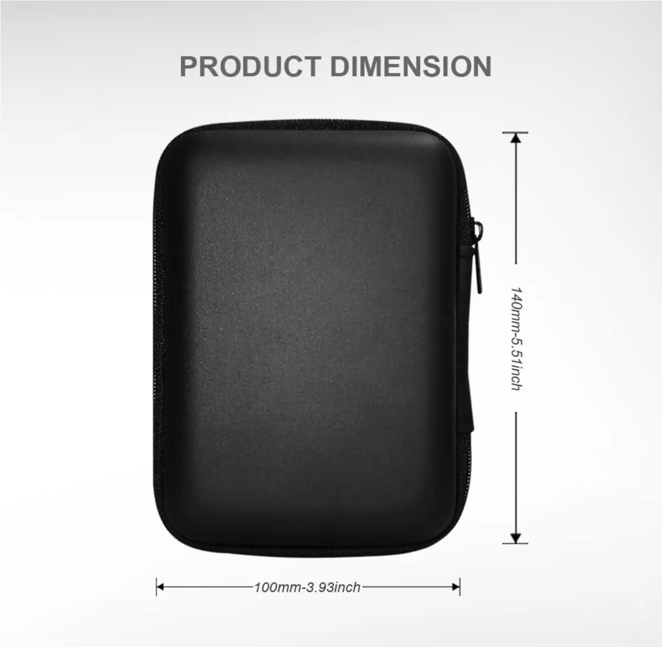 2.5-In Shockproof EVA Bag, Compact Portable Cover for Hard Drives & Sound Cards, Universal Multi-Purpose Storage Accessory Compatible with Western Digital WD Elements, Seagate Devices & Accessories