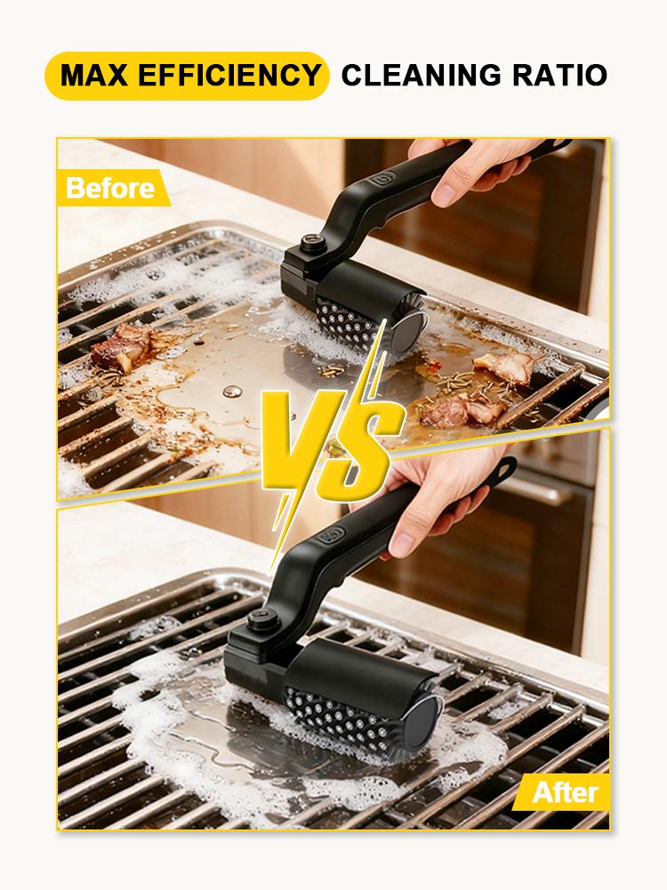 Multifunctional Electric Grill Cleaning Brush Set Perfect for Summer BBQ [Powerful Cleaning Performance]—delivers highly efficient, residue-free cleaning to effortlessly tackle grease and grime on your grill for Memorial Day Sale