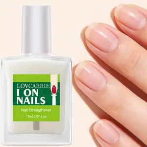 LOVCARRIE I ON NAILS 17ml Nail Strengthener, Nail Care Liquid, Nail Hardener Oil, Nail Growth Oil, Nourish Weak Brittle Nails, Alcohol Free, Quick Dry Gentle Formula, Nail Treatment to Get Stronger Nails, Holiday Gift for Nail Care Lovers