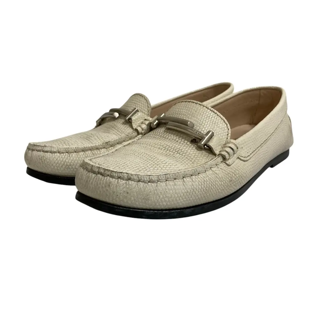 Pre-owned TOD'S Other Small Leather Goods Tod’s Embossed Leather Loafers