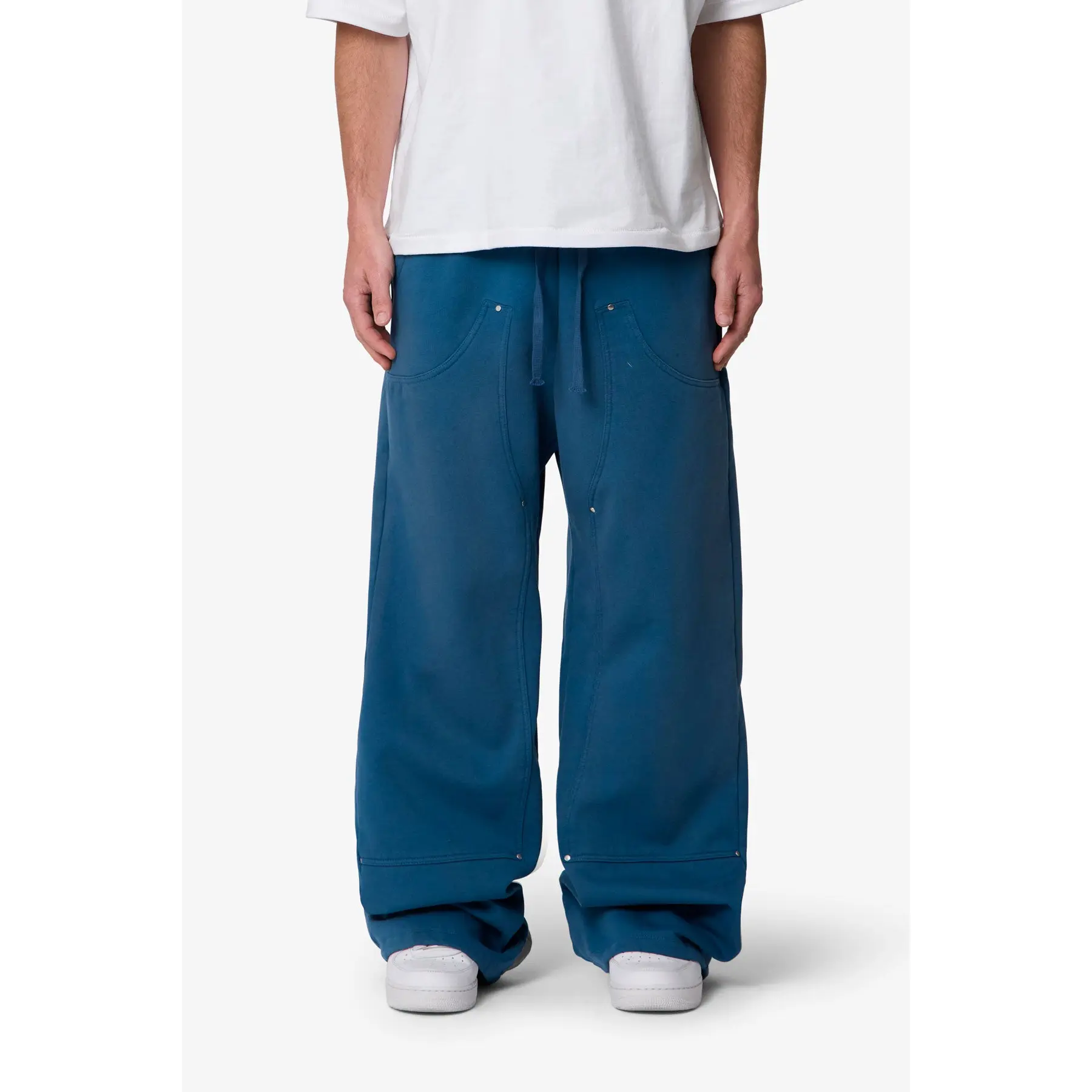 mnml West Double Knee Sweatpants - Blue