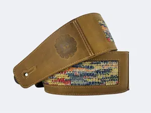 Ripple - Tobacco Leather Guitar Strap - Numbered Limited Edition