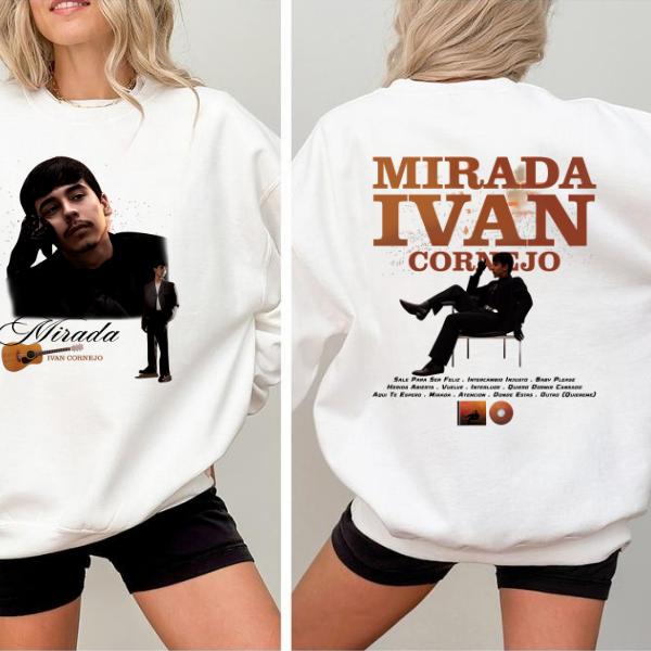 Ivan Cornejo T-Shirt, Sweatshirt, Hoodie - Ivan Cornejo Merch, Music Streetwear Shirt, Mirada Tour Merch, Vintage Graphic Tee, Casual Short Sleeve T-Shirt for Summer