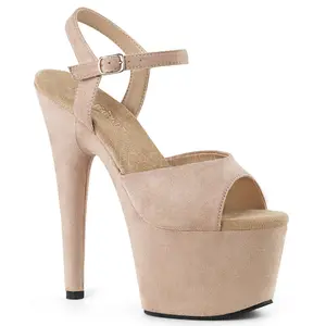 7 Inch Heel ADORE-709FS Beige Suede
