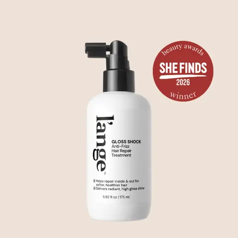 L'ANGE HAIR Gloss Shock Anti-Frizz Leave-In Haircare Treatment - Glycolic Acid Formula for Bleach-Damaged Hair, Frizz Control, Shiny & Glossy Results, Blowout At Home, 5.92 fl oz