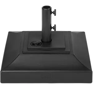 Best Choice Products Fillable Plastic Patio Umbrella Base Stand, Pole Holder w/ Adjustment Knob, Pyramid Design