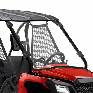 StarknightMT Pioneer Front Windshield Scratch-resistant Waterproof Window Compatible with 2015- 2023 Pioneer 500/ Pioneer 520 2021- 2026 Clear Windshield UTV Accessories Used with Most Roof