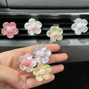 Flower Design Car Air Outlet Decoration, Car Air Freshener Clip, Car Aroma Diffuser, Car Fragrance, Car Interior Decoration Accessories for Women & Girls, Car Accessories Women, Car Interior Diffusers