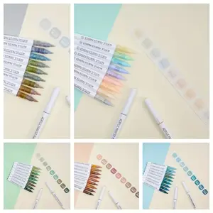 New 5 Color System Set, 45 Colors Stackable, Smooth Touch, Quick-Dry Ink, Suitable for Paper Glass Ceramic Wood Stone, Art Pen, Art Supplies