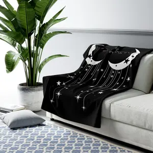 Celestial Dreams Sherpa Fleece Blanket - Soft and Cozy comfy invisibility  cloak